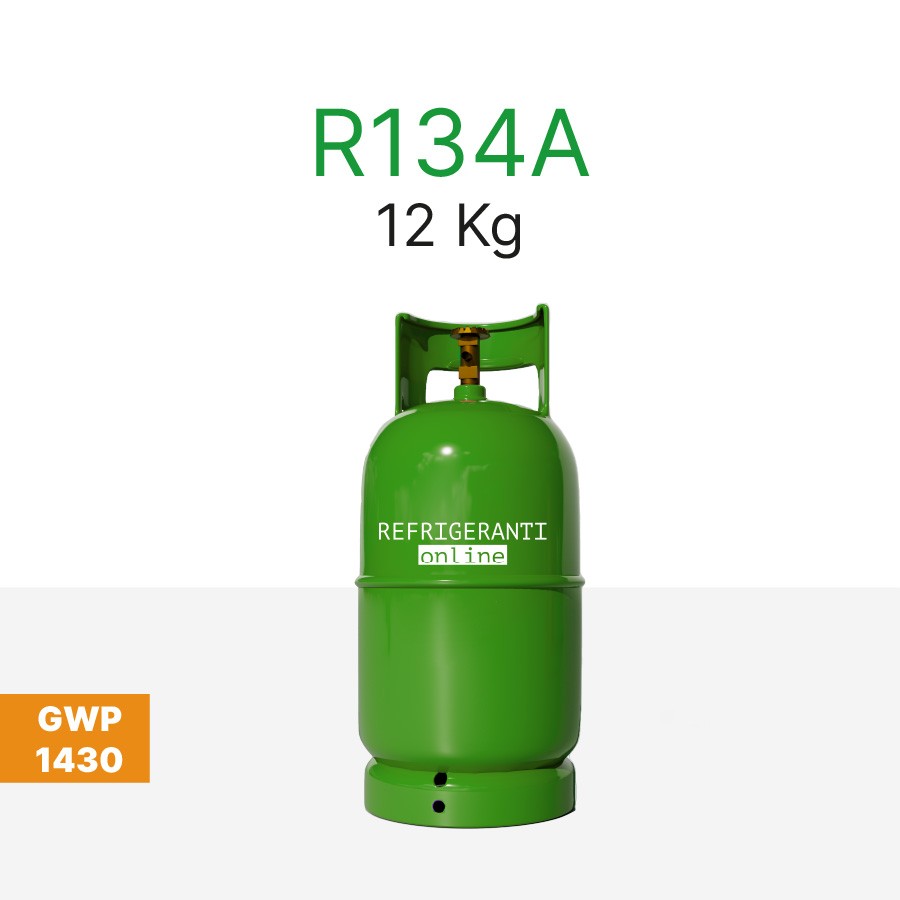 GAS R134a 12Kg IN REFILLABLE CYLINDER