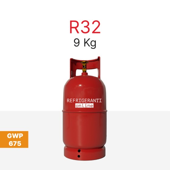 GAS R32 9Kg IN REFILLABLE...