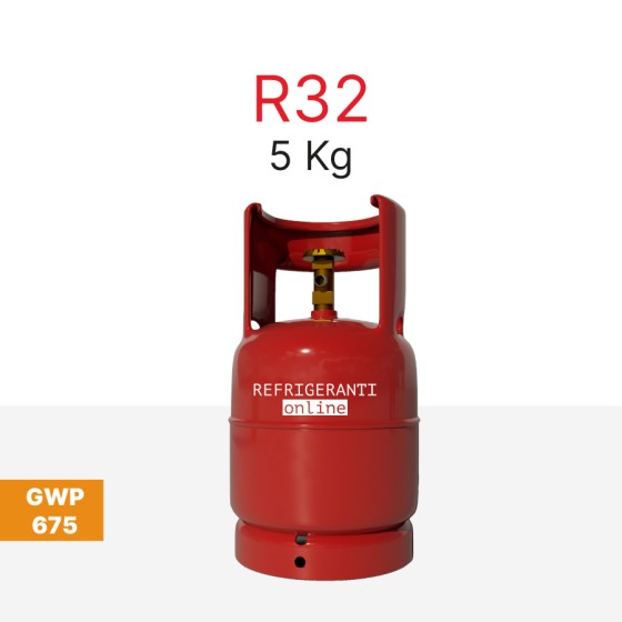GAS R32 5Kg IN REFILLABLE...