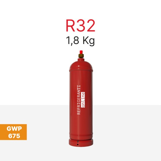GAS R32 1,8 kg im neuen nachfüllbaren Zylinder