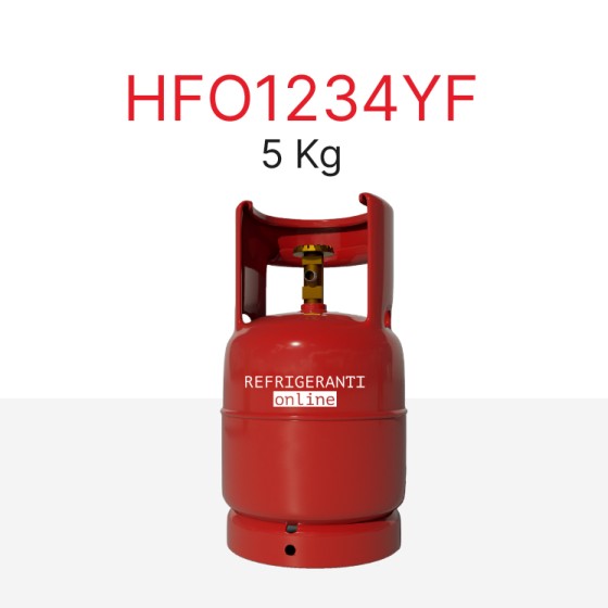 GAZ HFO1234YF 5Kg EN BOUTEILLE RECHARGEABLE