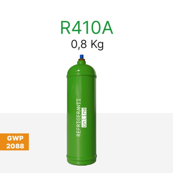 R410A GAS 0,8 kg im neuen nachfüllbaren Zylinder