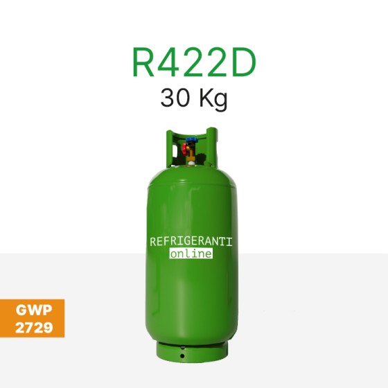 GAS R422D 30Kg IN BOMBOLA NUOVA RICARICABILE