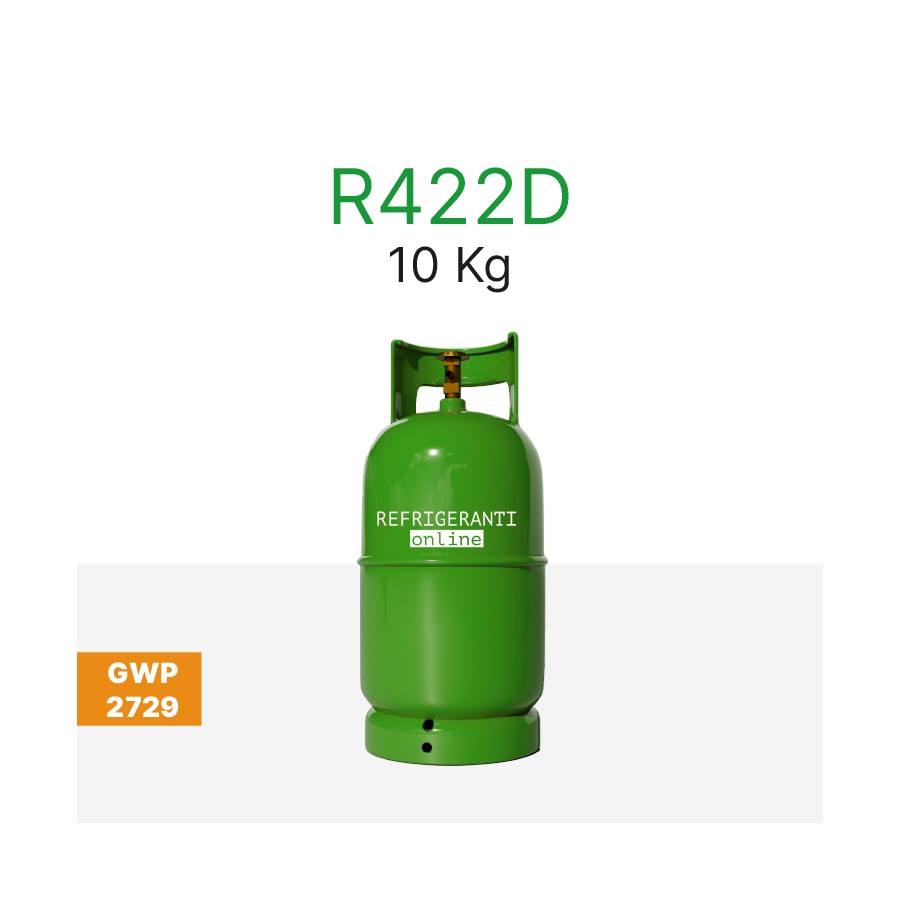 Bouteille de 2 kg de gaz R134a 1/4 de valve - Refrigerant Boys