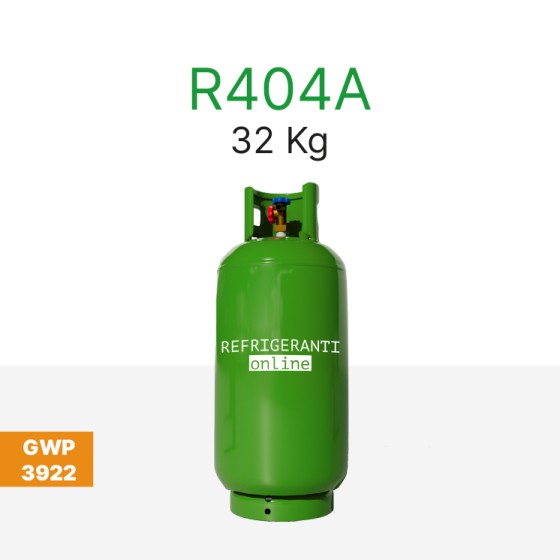 GAS R404A 32 Kg IN BOMBOLA RICARICABILE