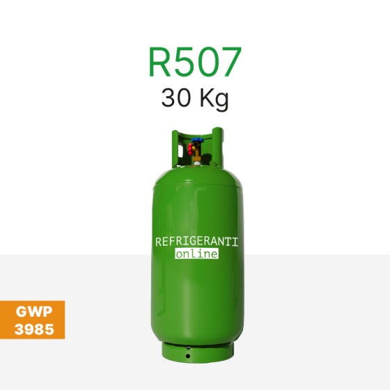 GAS R507 REGENERIERT 30 kg im nachfüllbaren Zylinder