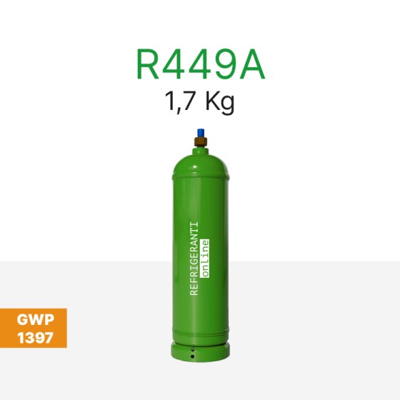 GAS R449A 1,7Kg EN CILINDRO RECARGABLE NUEVO
